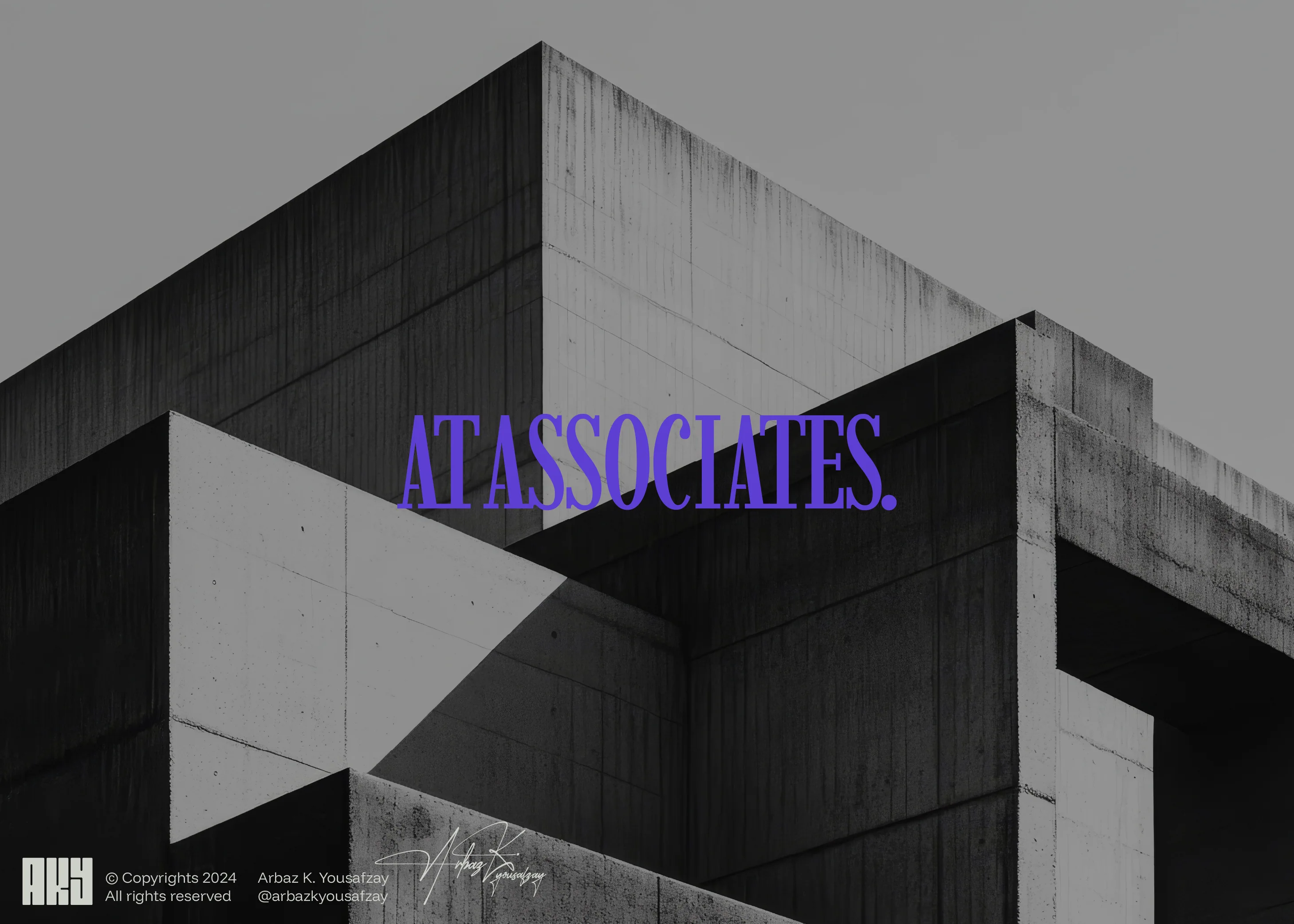 AT Associates brand identity system, Arbaz K. Yousafzay Pakistan