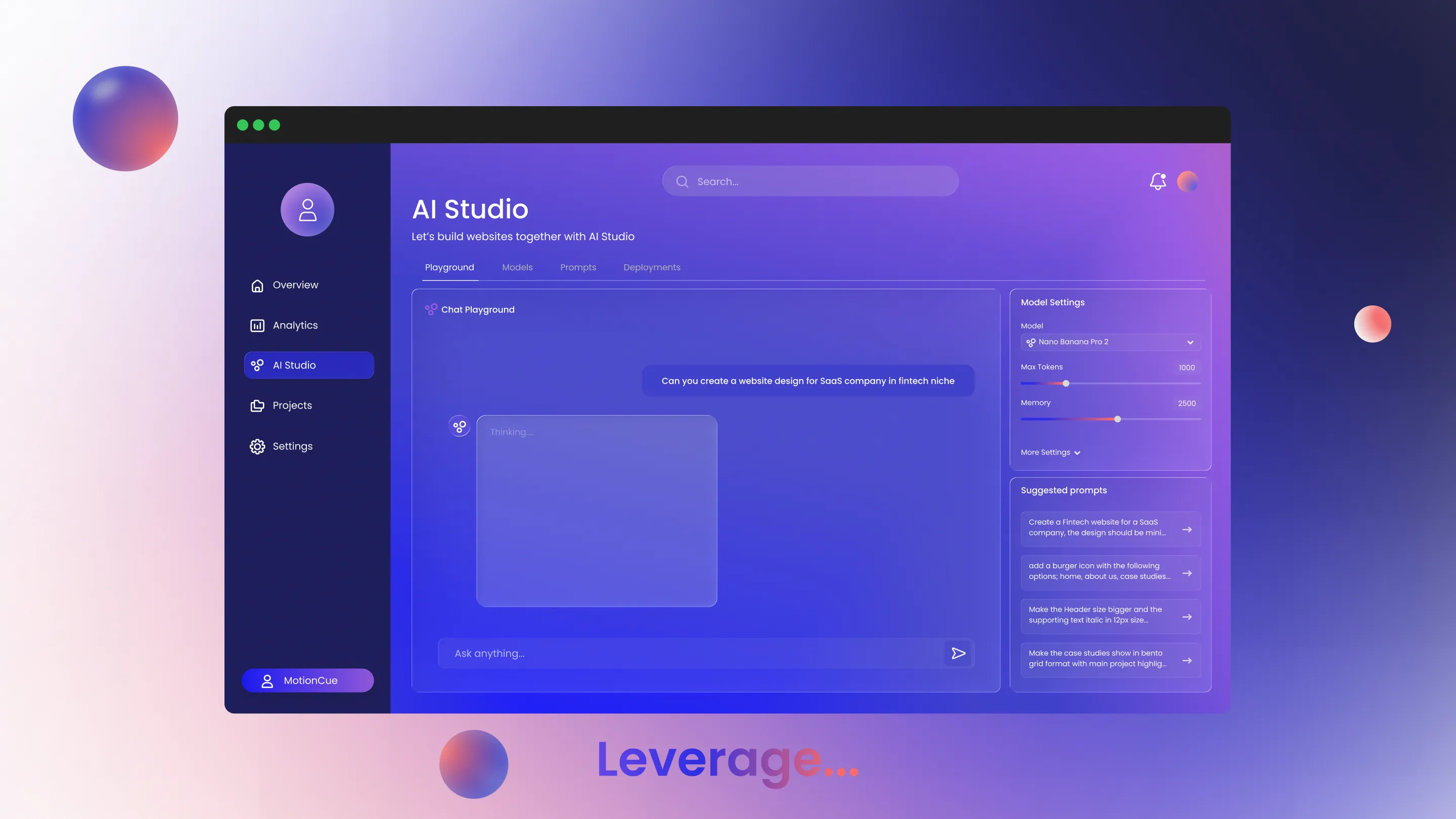 AI Team Collab App Style Frames